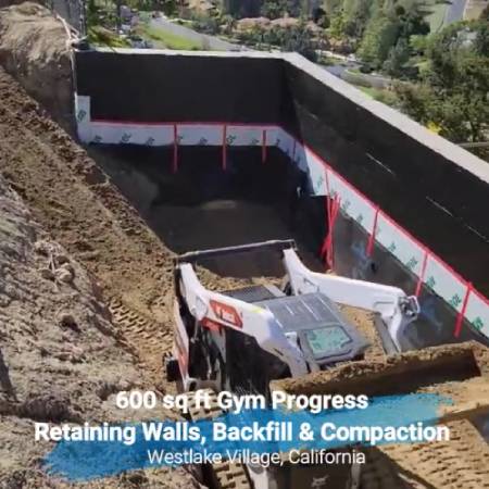 Gym wall compaction